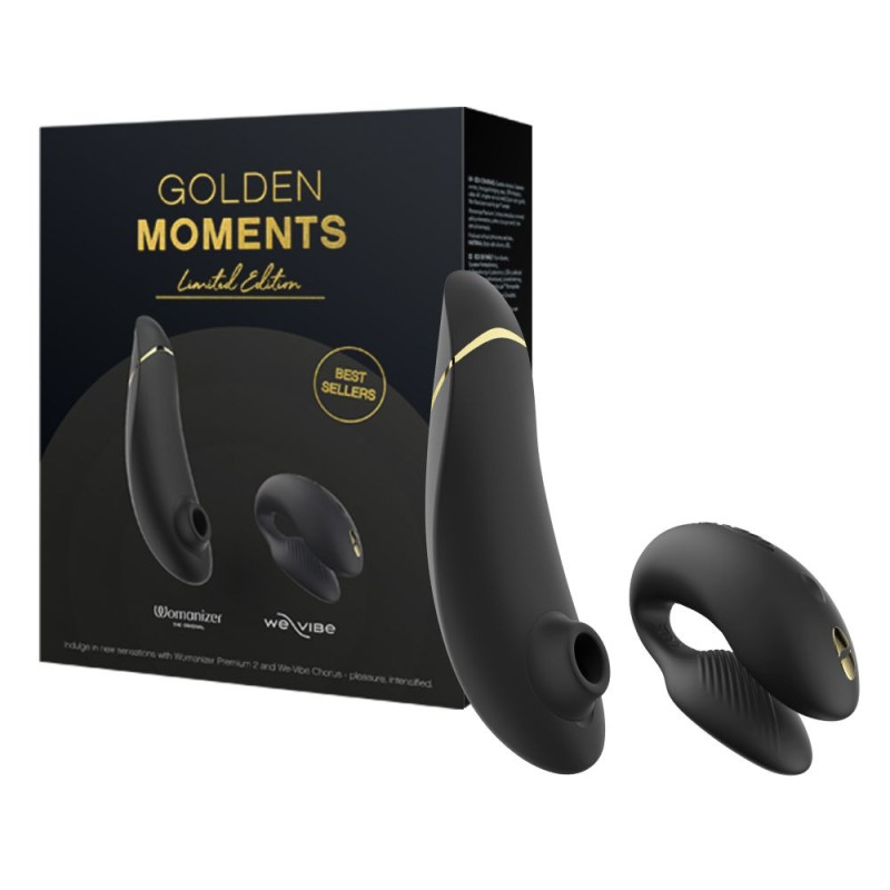 Лимимтированый набор Golden Moments Collection 2 Womanizer Premium 2 и We-Vibe Chorus