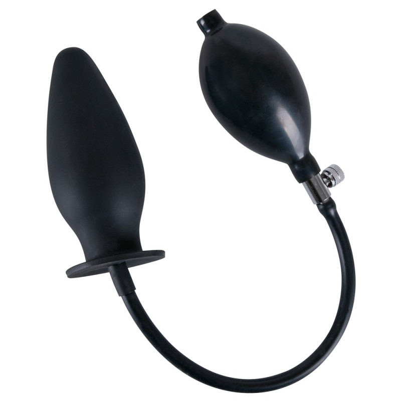 Анальна надувна пробка - True Black Inflatable Anal Plug Анальна надувна пробка - True Black Inflatable Anal Plug