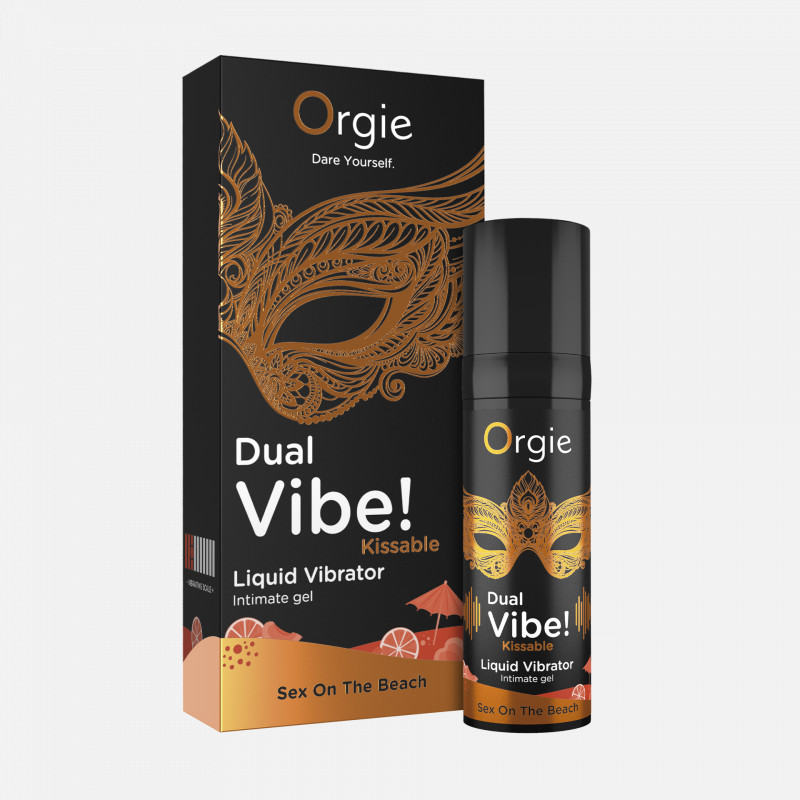 Рідкий вібратор Orgie DUAL VIBE коктейль Секс на пляжі