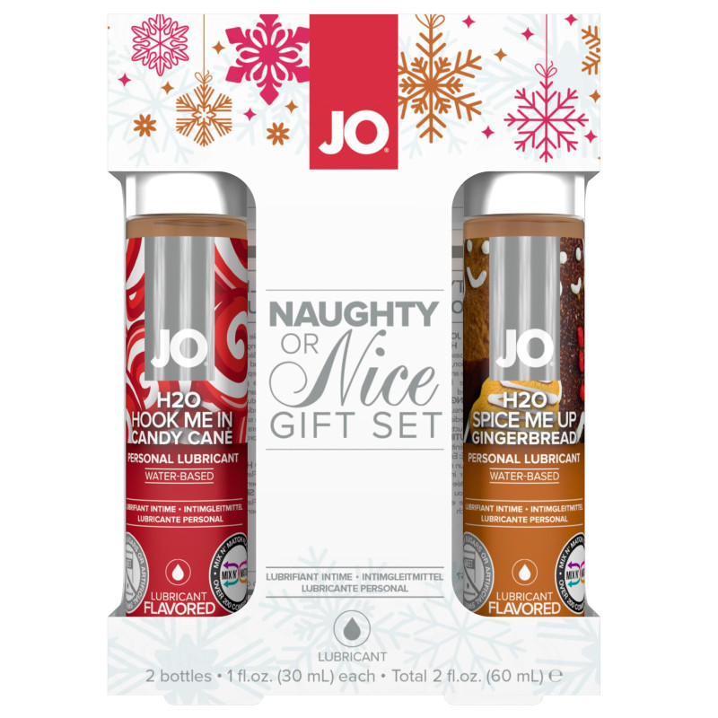 Набір їстівних лубрикантів SystemJO Naughty or Nice Gift Set