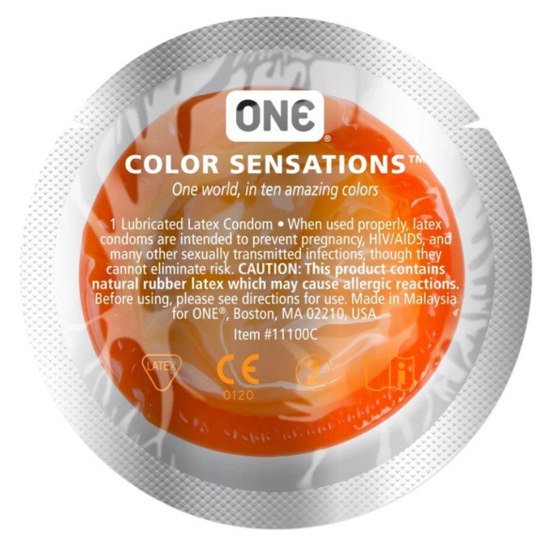 Презерватив One Color Sensations кольоровий