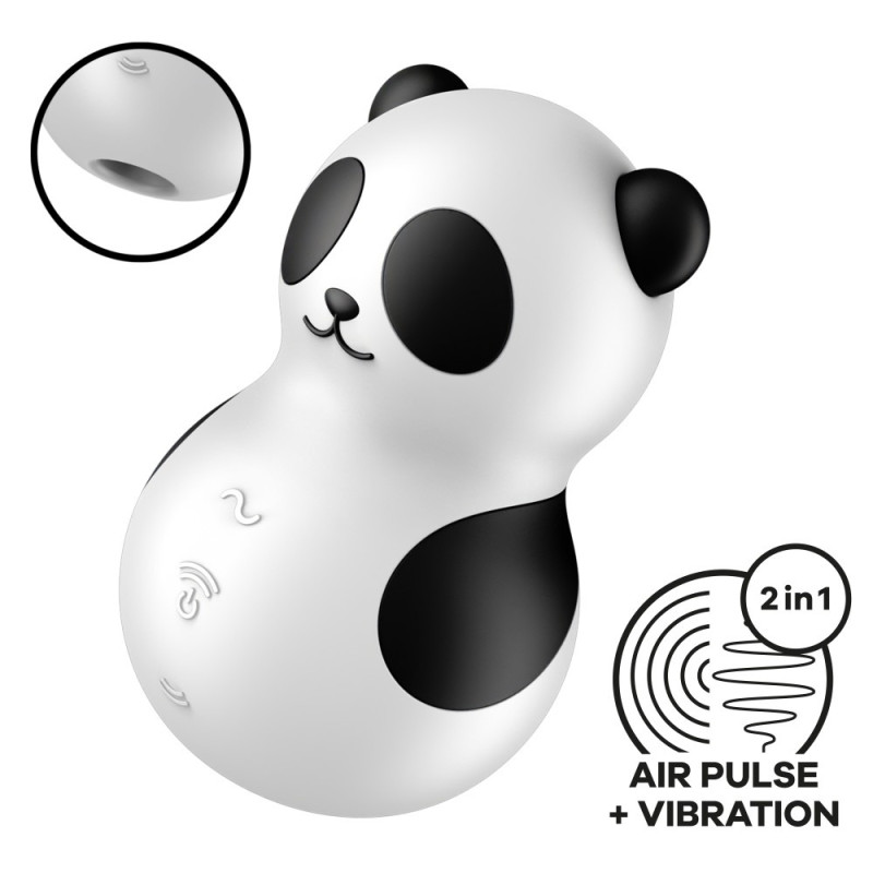 Вакуумный стимулятор с вибрацией Satisfyer Pocket Panda