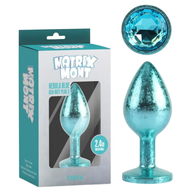 Анальная пробка синий CHISA MATRIX MONT Анальная пробка синий CHISA MATRIX MONT
