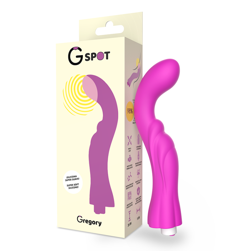 Загнутый вибратор для G-SPOT GREGORY