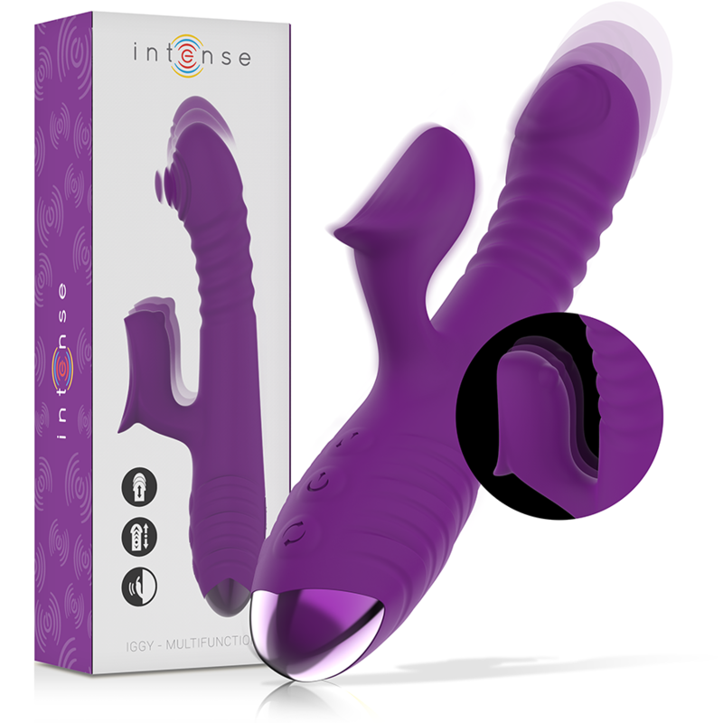Вибратор кролик с поступающими движениями INTENSE IGGY Purple Вибратор кролик с поступающими движениями INTENSE IGGY Purple