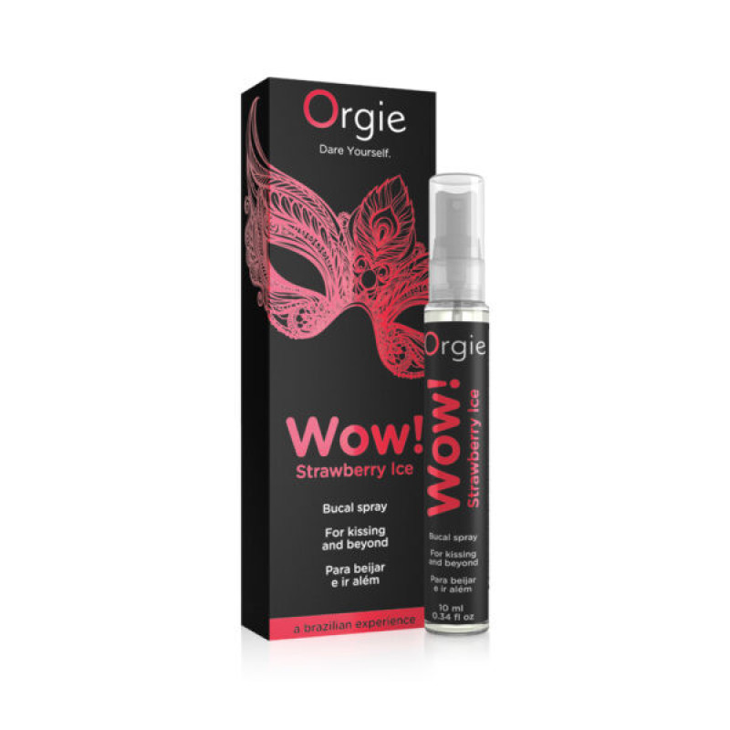 Спрей для минета со стимулирующим эффектом Orgie Wow Strawberry Ice