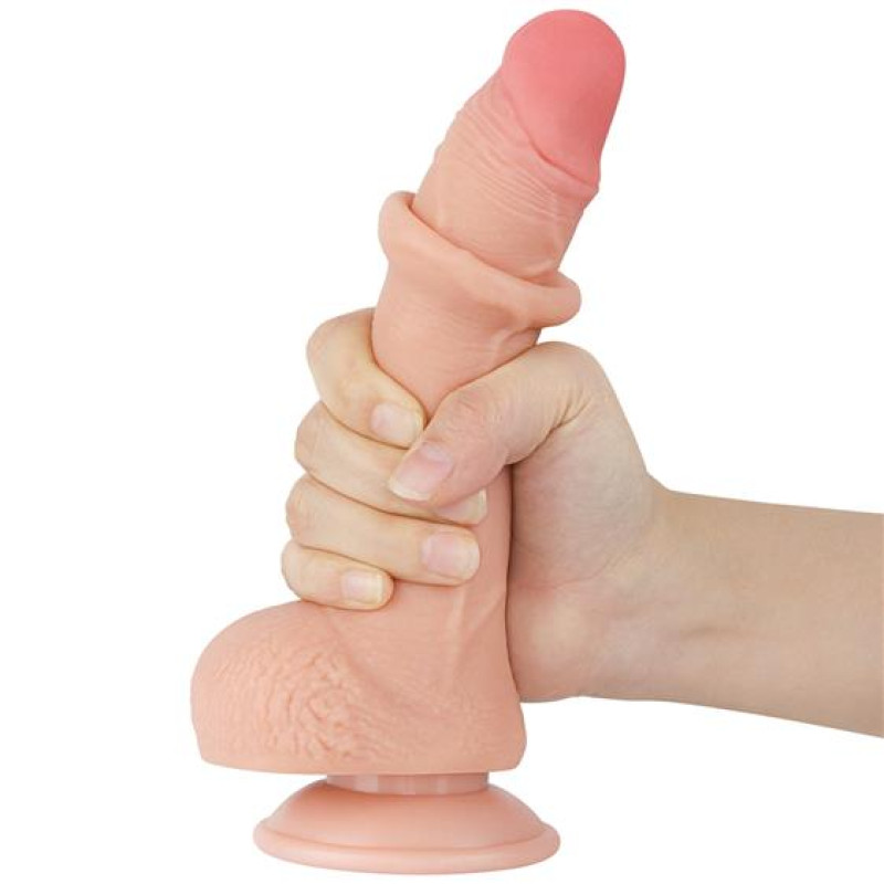 Реалістичний фалоімітатор із рухомою шкірою LoveToy Sliding Skin 7.5 Реалістичний фалоімітатор із рухомою шкірою LoveToy Sliding Skin 7.5