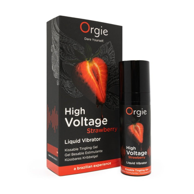 Рідкий вібратор Orgie High Voltage - Strawberry