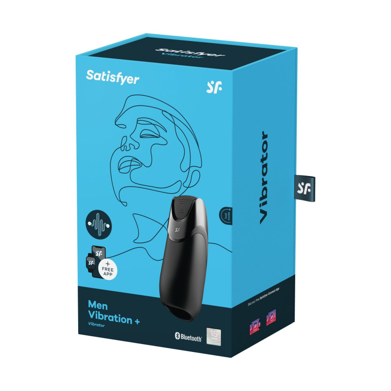 Смарт-мастурбатор з вібрацією Satisfyer Men Vibration+