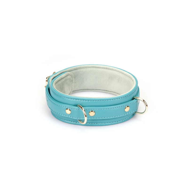 Нашийник з повідцем Liebe Seele Blue Lamb Leather Collar with Velvet Lining Нашийник з повідцем Liebe Seele Blue Lamb Leather Collar with Velvet Lining