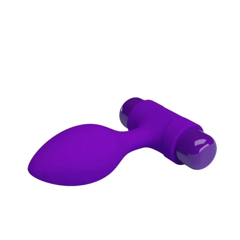 Анальная пробка с вибрацией Pretty Love Vibra Violet
