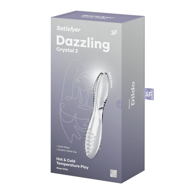 Двосторонній скляний дилдо Satisfyer Dazzling Crystal 2