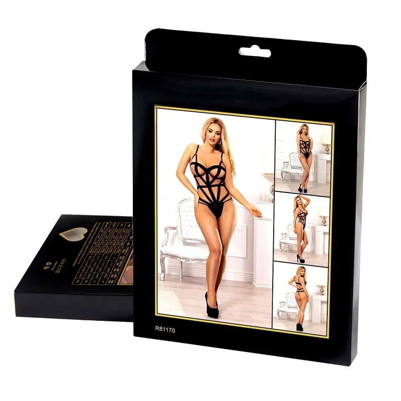 Боді відкрите Star Night чорне, XS-S Боді відкрите Star Night чорне, XS-S