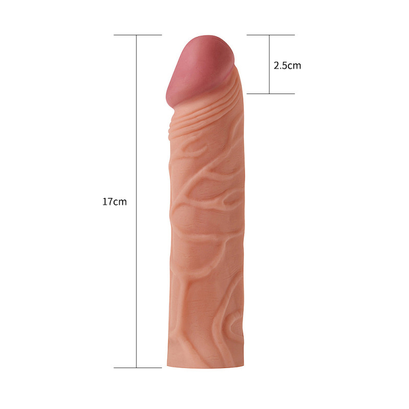 Насадка для увеличения члена - Pleasure X-Tender Penis Sleeve Add 1 Насадка для увеличения члена - Pleasure X-Tender Penis Sleeve Add 1