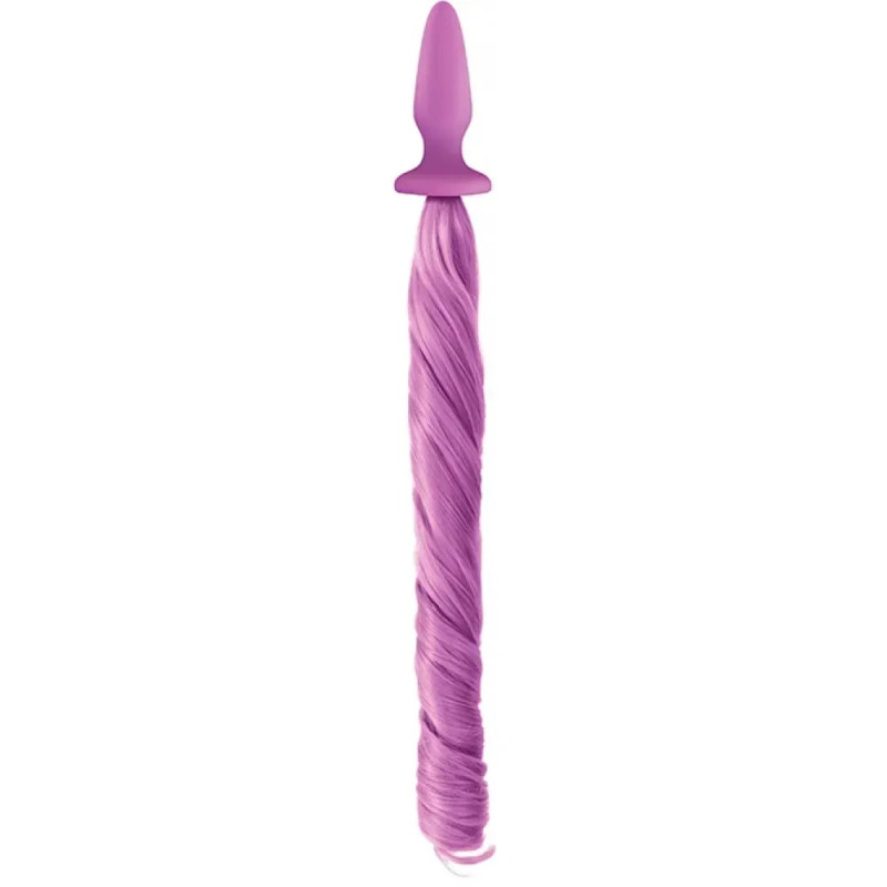 Анальна пробка з хвостом поні Unicorn Tails NS Novelties