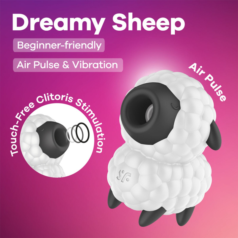 Вакуумний кліторальний стимулятор Satisfyer Dreamy Sheep Вакуумний кліторальний стимулятор Satisfyer Dreamy Sheep