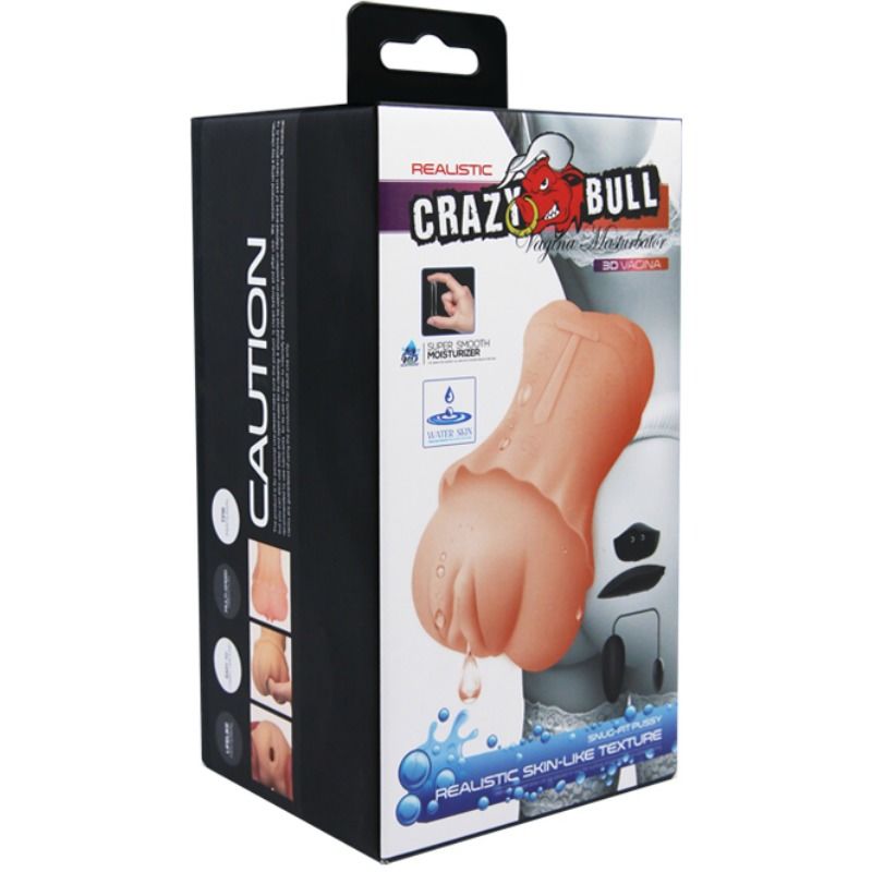 Мастурбатор с вибропулей CRAZY BULL Water Skin Vagina Masturbator Мастурбатор с вибропулей CRAZY BULL Water Skin Vagina Masturbator