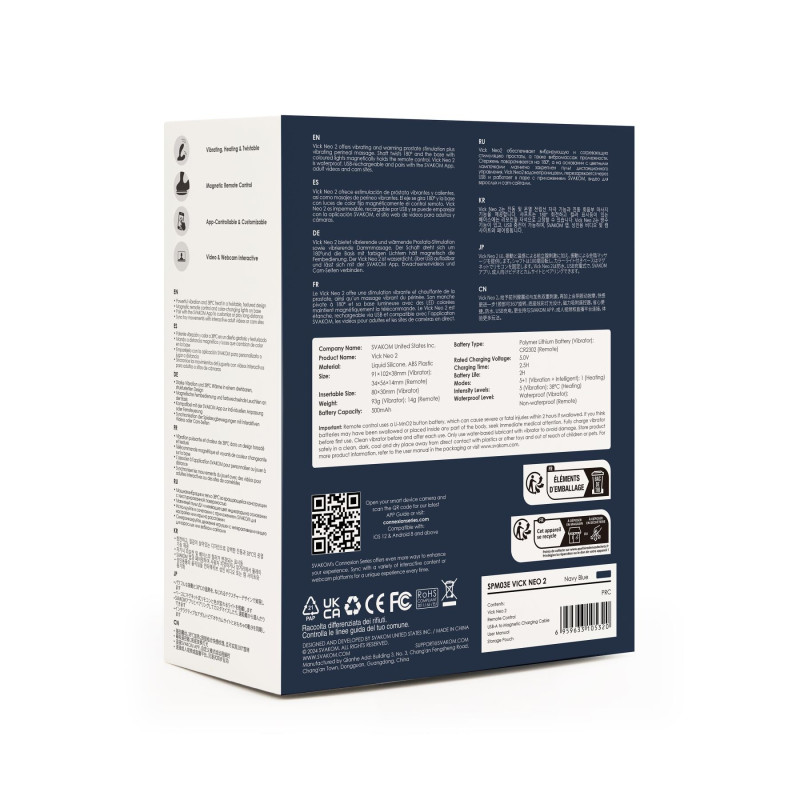 Интерактивный массажер простаты и вибратор точки G Svakom Vick Neo 2