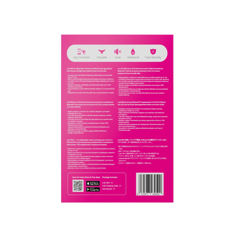 Міні смарт-віброяйце Lovense Lush Mini
