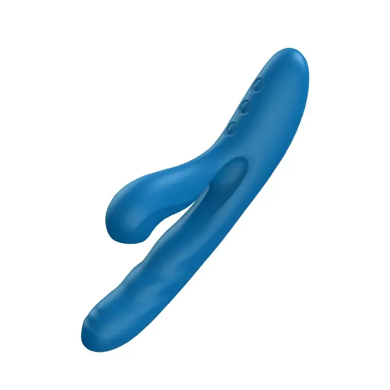 Вібратор-кролик BeYourLover OTTO з вакуумом, підігрівом і фрикціями, синій