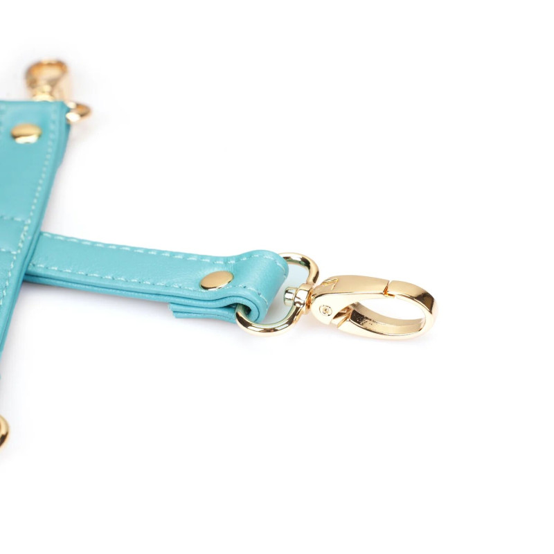 Хрестовина Liebe Seele Blue Lamb leather Hogtie with Velvet Lining Хрестовина Liebe Seele Blue Lamb leather Hogtie with Velvet Lining