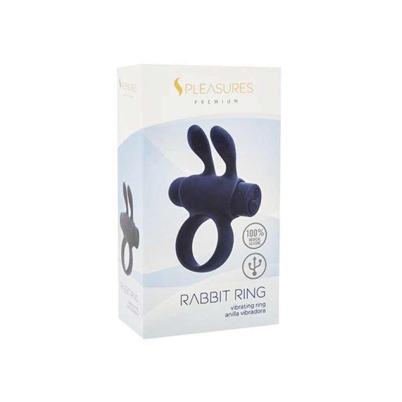 Ерекційне віброкільце S Pleasures Premium Rabbit Ring