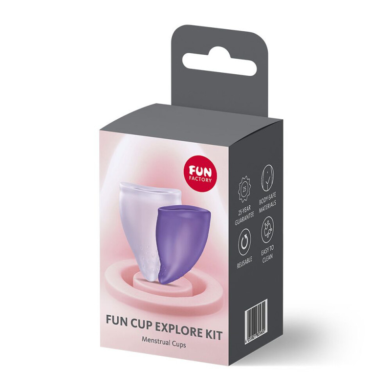 Набір менструальних чаш Fun Factory FUN CUP EXPLORE KIT, 2 шт, Multicolored Violet, 20 та 30мл