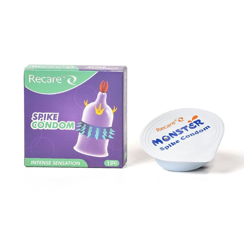 Насадка на член Recare Spike Condom Purple