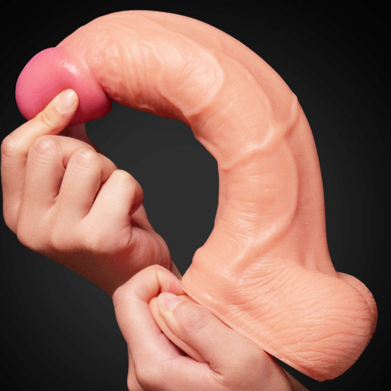 Фалоімітатор - Dual-Layered Silicone Cock 10 Фалоімітатор - Dual-Layered Silicone Cock 10