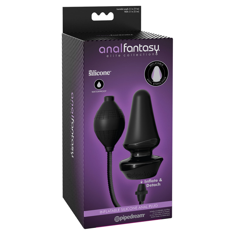Надувна анальна пробка Anal Fantasy Elite Inflatable Silicone Anal Plug (12,4 × 5,3 см) Надувна анальна пробка Anal Fantasy Elite Inflatable Silicone Anal Plug (12,4 × 5,3 см)