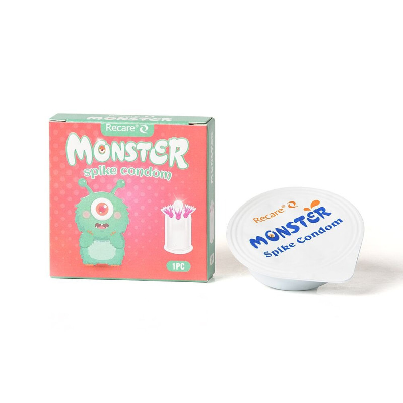 Насадка на член Recare Turquoise Monster Spike Condom Насадка на член Recare Turquoise Monster Spike Condom
