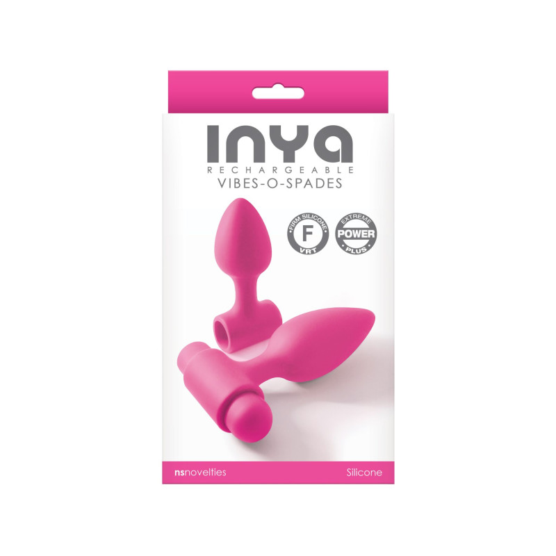 Анальна пробка з вібрацією NS Novelties INYA - Vibe-O-Spades -Pink Анальна пробка з вібрацією NS Novelties INYA - Vibe-O-Spades -Pink