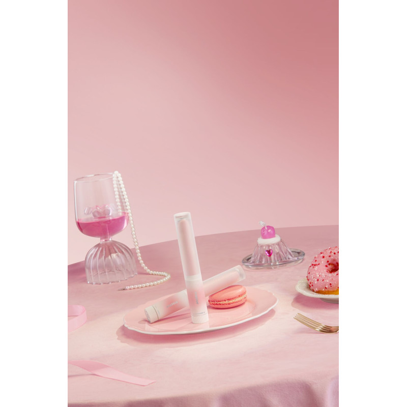Ліпстик-вібратор KISSTOY Pop Cherry, 7 режимів, 2 мотори, гнучкий, підігрів