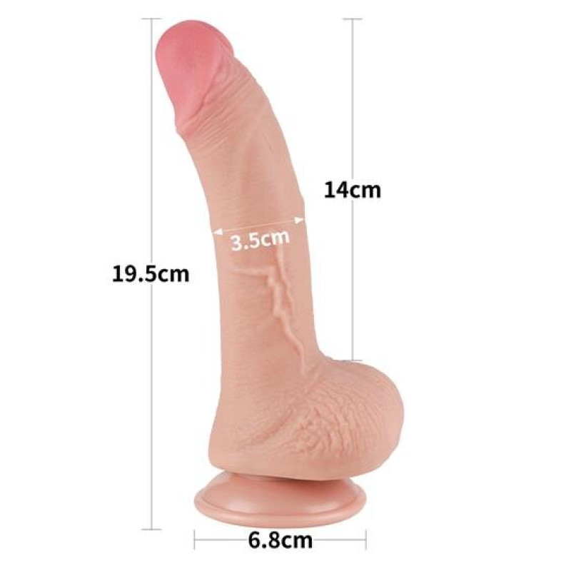 Реалістичний фалоімітатор із рухомою шкірою LoveToy Sliding Skin 7.5 Реалістичний фалоімітатор із рухомою шкірою LoveToy Sliding Skin 7.5