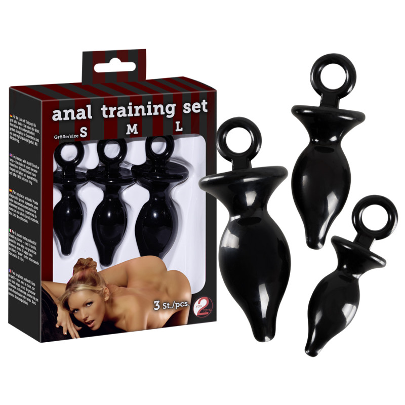 Тренувальний набір анальних пробок з кульцем Anal Training Set