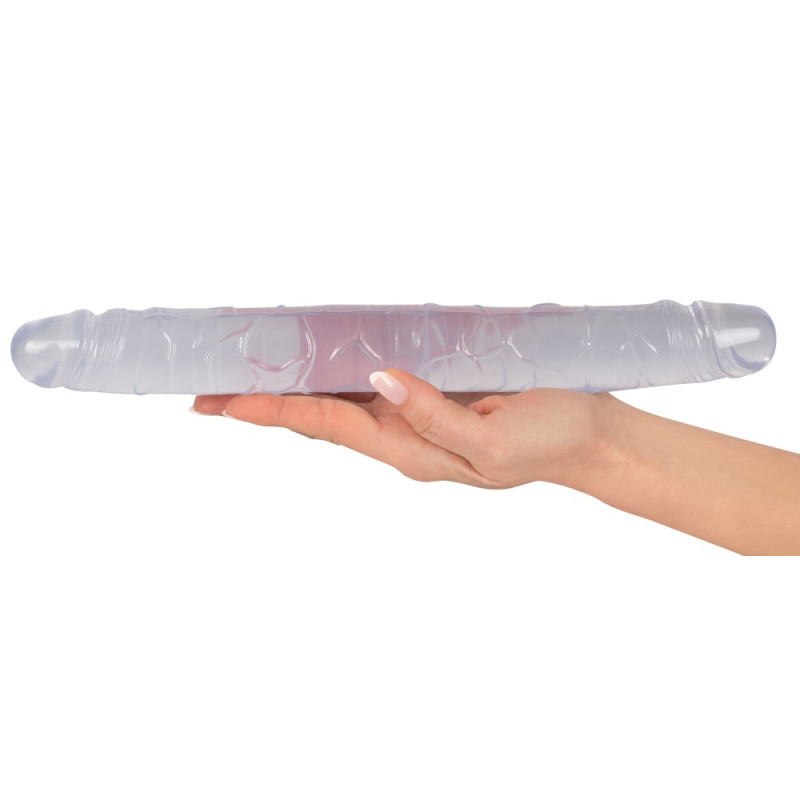 Двосторонній фалоімітатор - Crystal Clear Double Dildo Двосторонній фалоімітатор - Crystal Clear Double Dildo