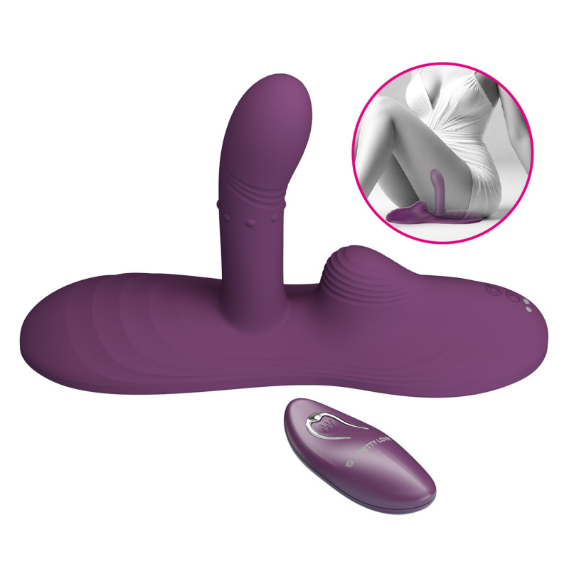 Вібромасажер Pretty Love Luka Heating Sit-Down Pad Vibrator Вібромасажер Pretty Love Luka Heating Sit-Down Pad Vibrator