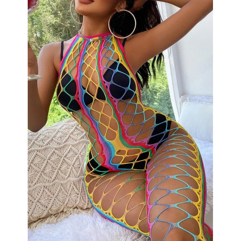 Разноцветный комбинезон в сеточку Star Night