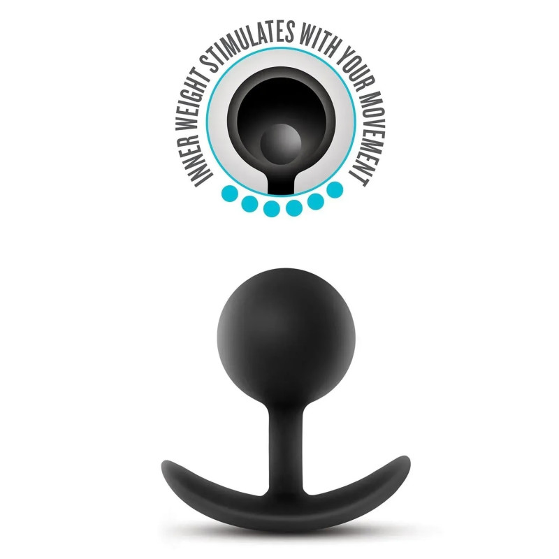 Анальная пробка с внутренним шариком Blush