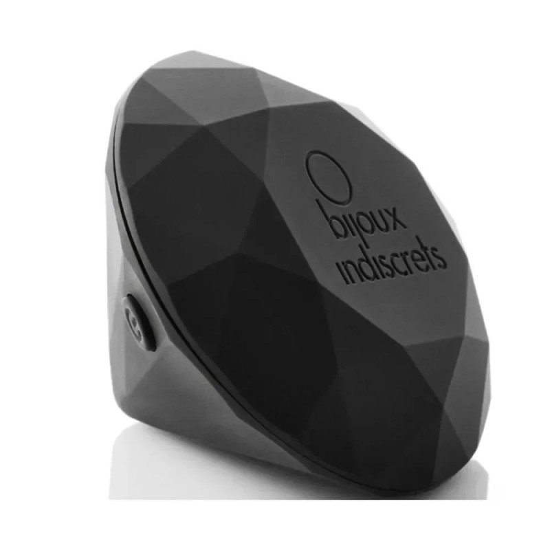 Вібратор для клітора Bijoux Indiscrets Diamond у формі алмаза, чорний