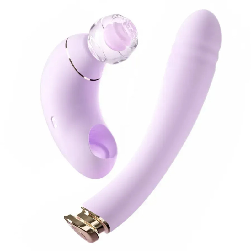 Вібратор-трансформер BeYourLover Phantom Moon з вакуумом і підігрівом, з додатком