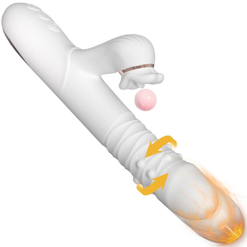 Вібратор - Dual Motion Licking Vibe White