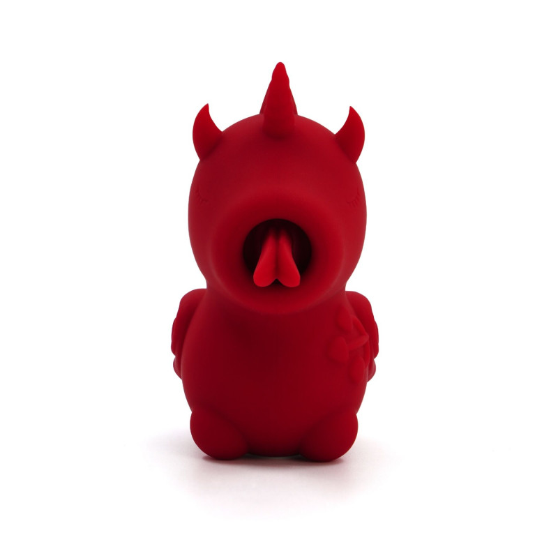 Кліторальний стимулятор з точковими обертальними рухами Unihorn Blaze Diablo Red