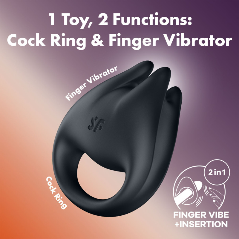 Вібратор на палець та ерекційне кільце 2в1 Satisfyer Perfect Pair 1 Вібратор на палець та ерекційне кільце 2в1 Satisfyer Perfect Pair 1