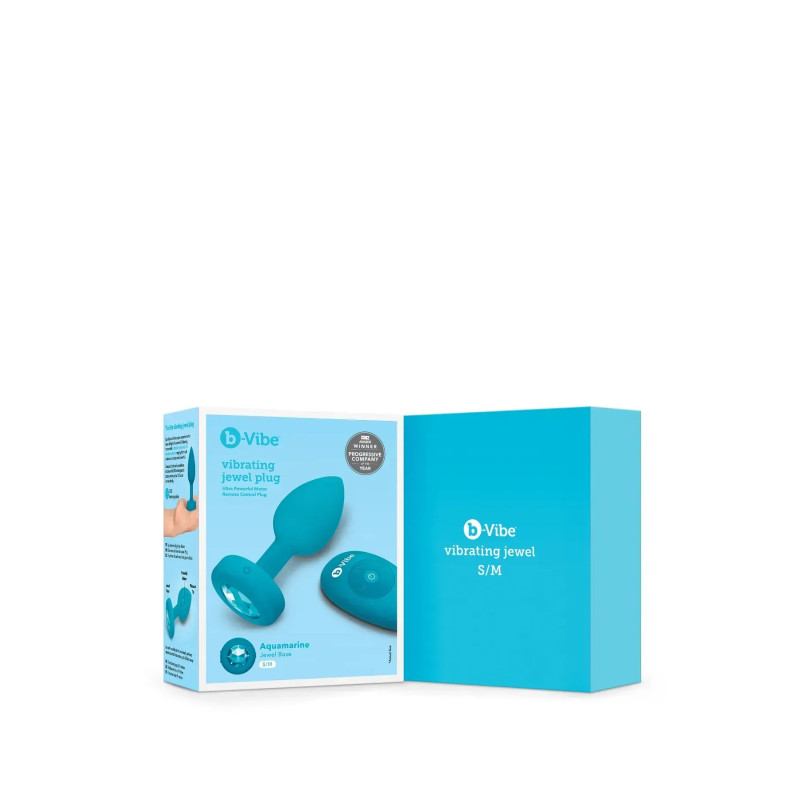 Анальная пробка с вибрацией B-Vibe - Vibrating Jewel Plug S/M
