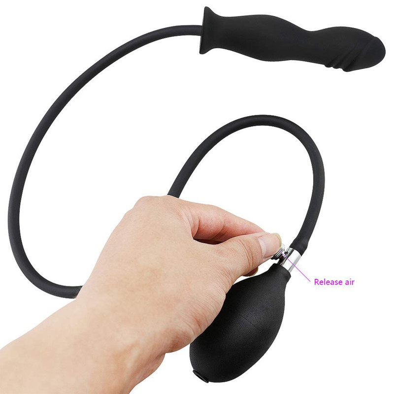Надувна анальна пробка Erospace Wild Play Inflatable Anal Plug C6 (15,3 × 3,5 см)