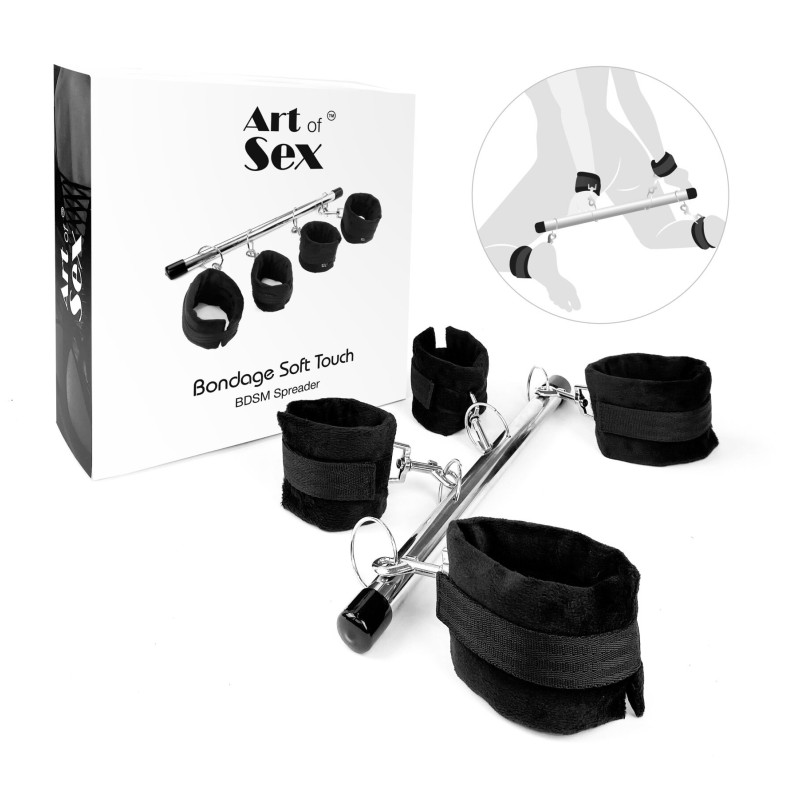 Розпірка для фіксації рук та ніг Art of Sex - Bondage Soft Touch BDSM Spreader
