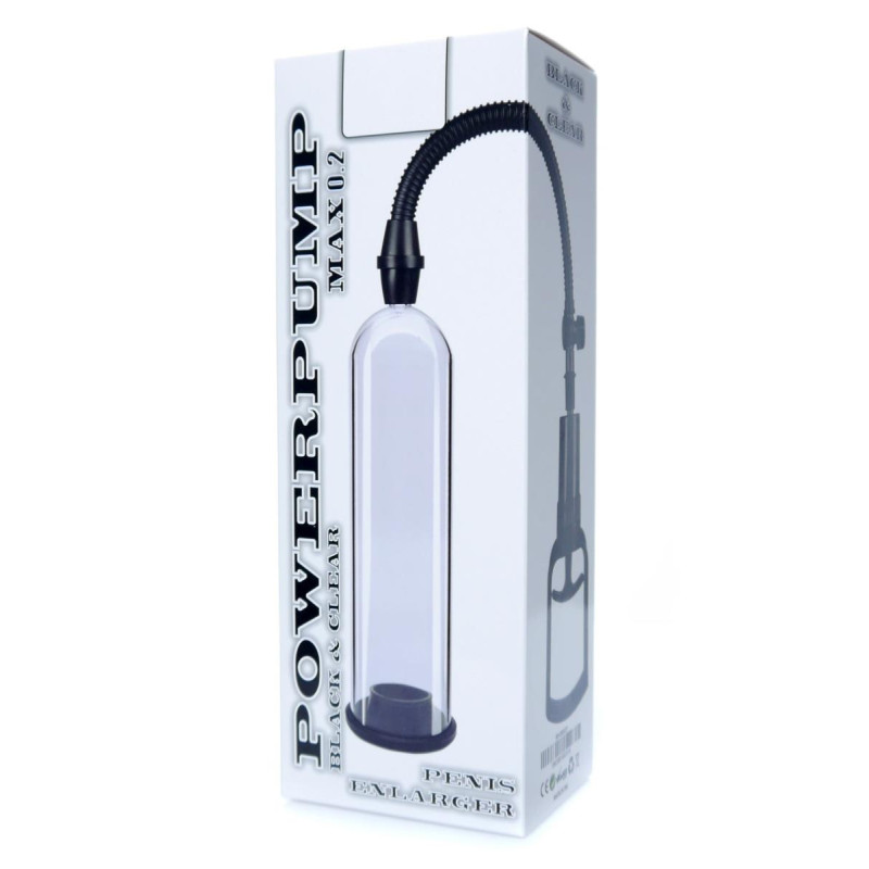 Вакуумная помпа для мужчин - Powerpump Max 0.2 Black&Clear