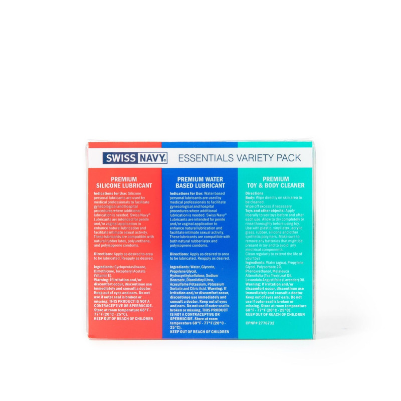 Набір Swiss Navy Essentials Variety Pack