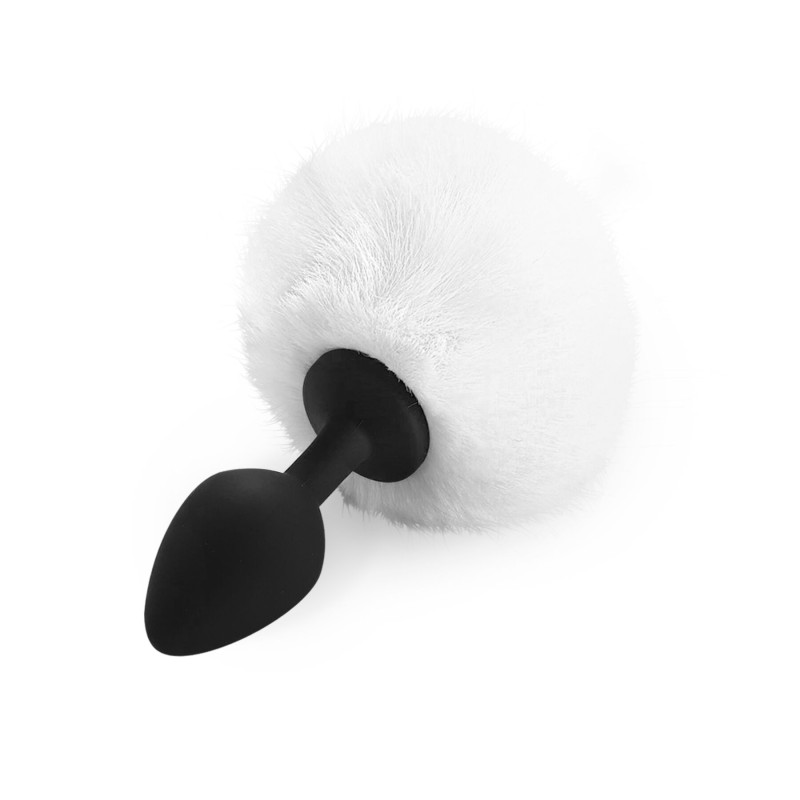 Силиконовая анальная пробка М Art of Sex - Silicone Butt plug Rabbit Tail